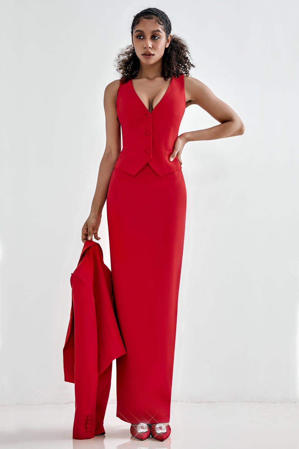 Maxi pencil skirt