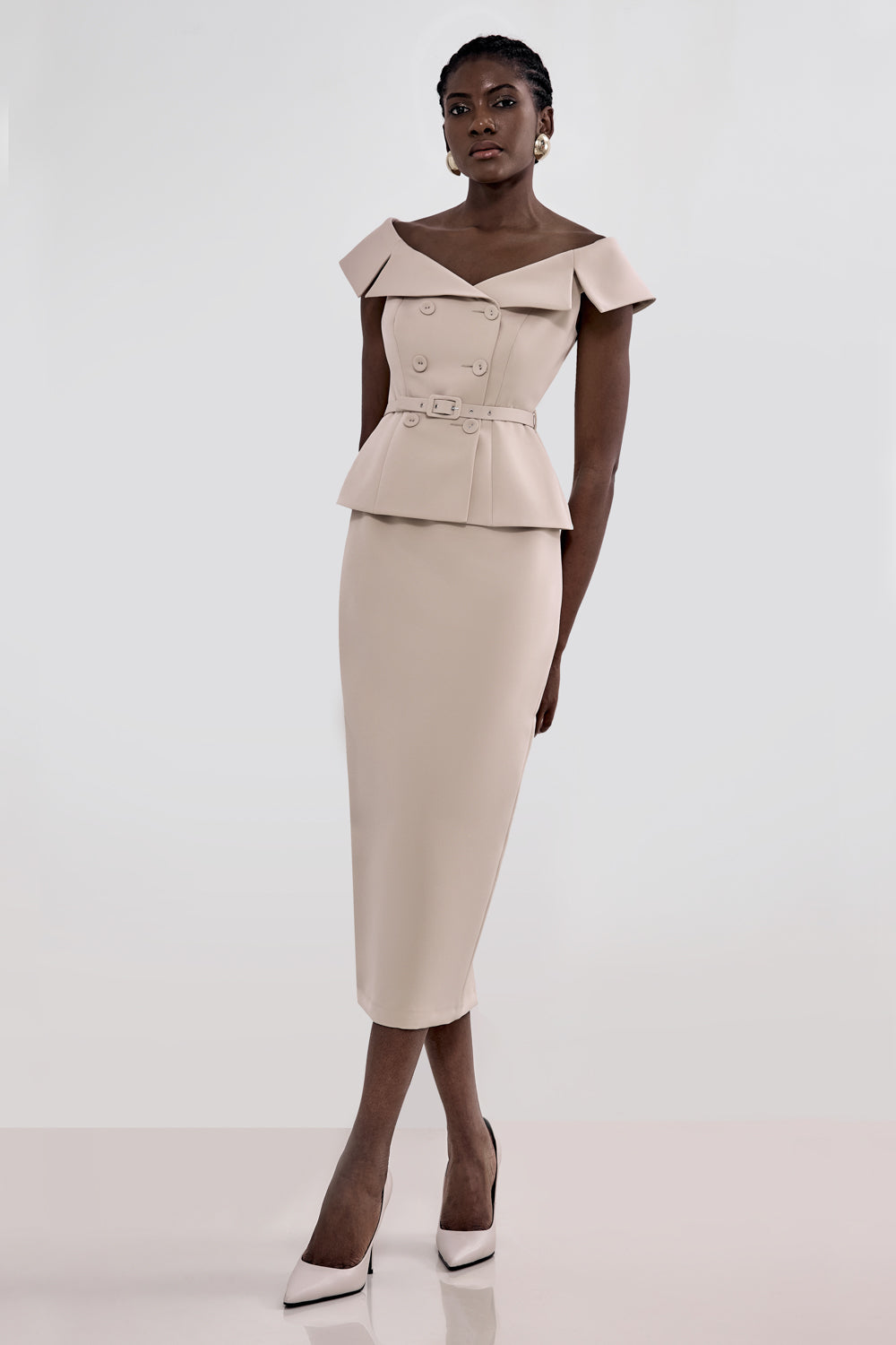 Midi pencil skirt