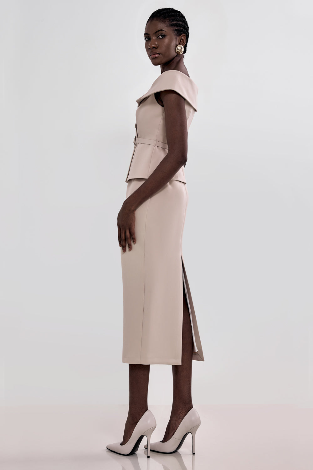 Midi pencil skirt