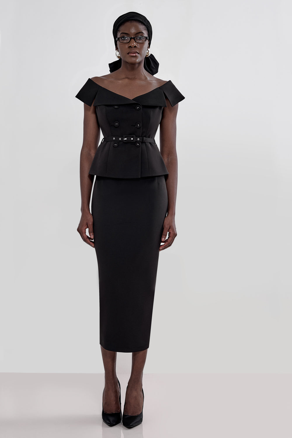 Midi pencil skirt