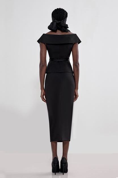 Midi pencil skirt