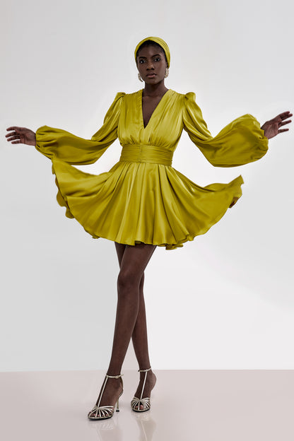 Frilled skater dress