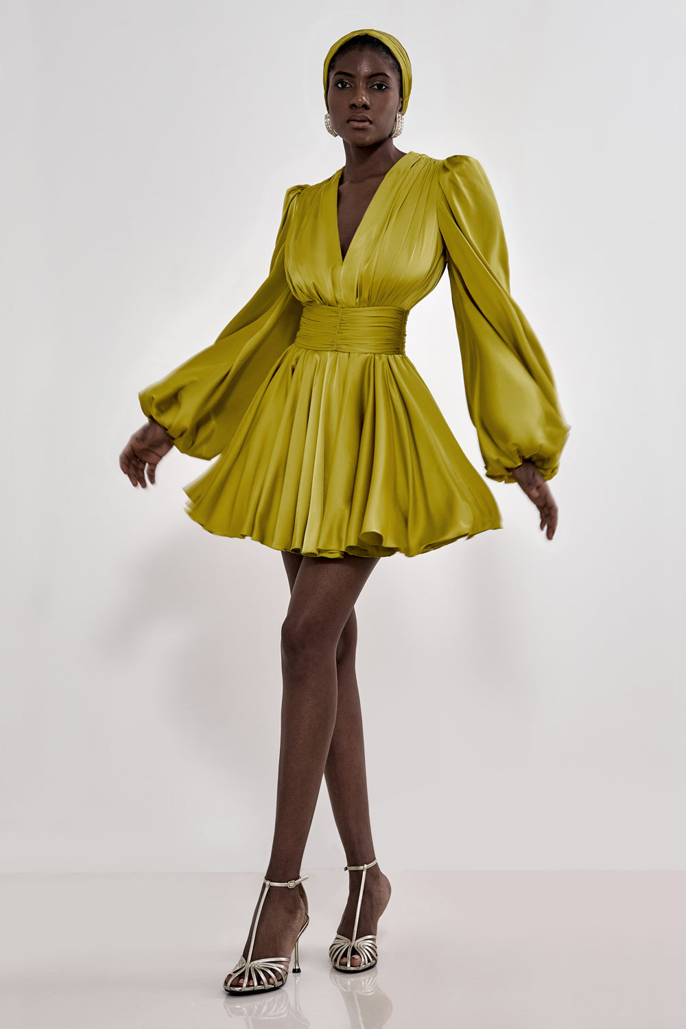 Frilled skater dress