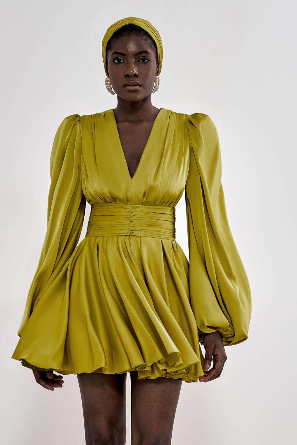 Frilled skater dress