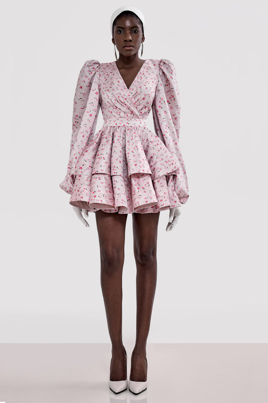 Dress With Layered Volume Skirt