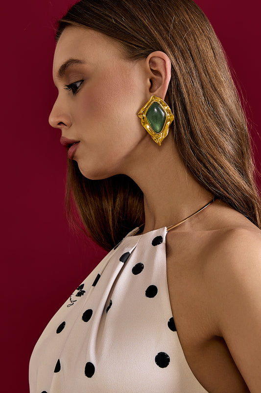 Earrings with Enamel