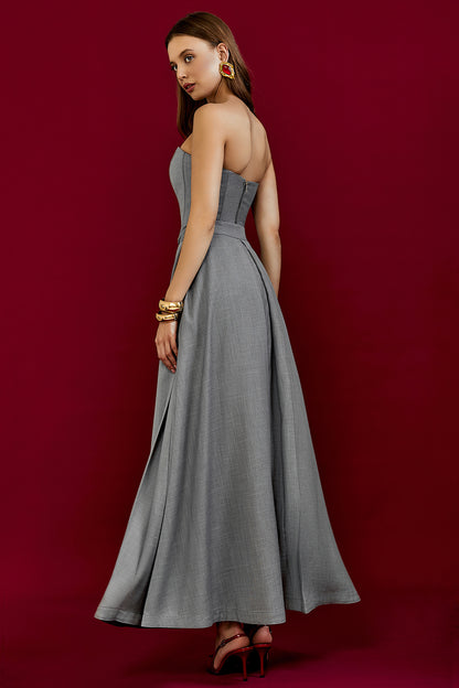 Wide-Leg Skirt Trousers