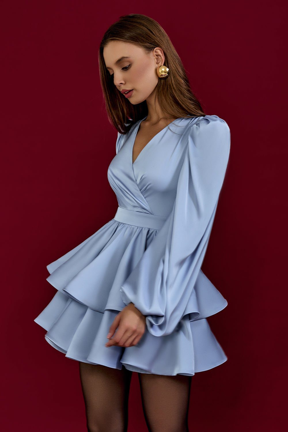 Mini Dress with Ruffles