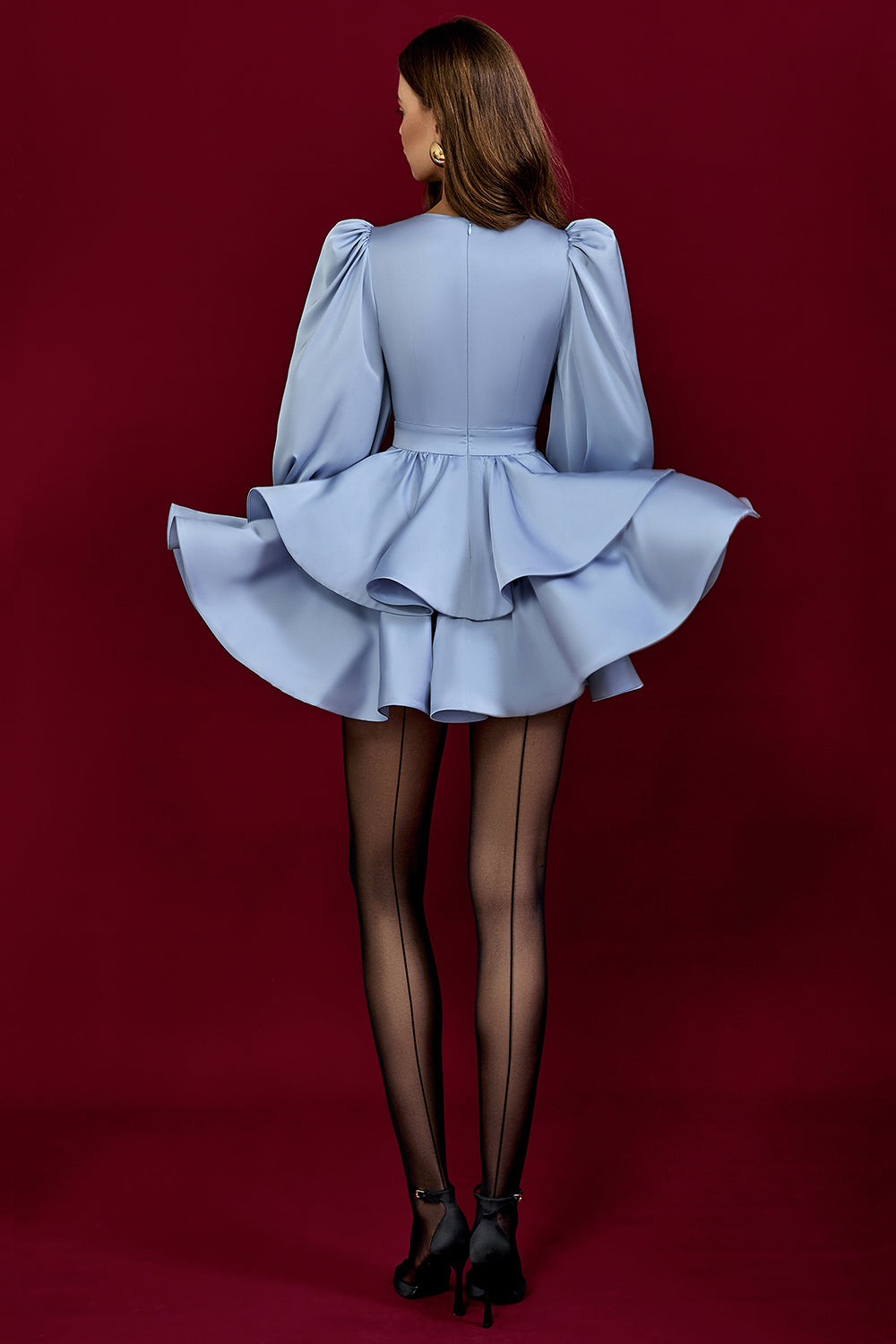 Mini Dress with Ruffles