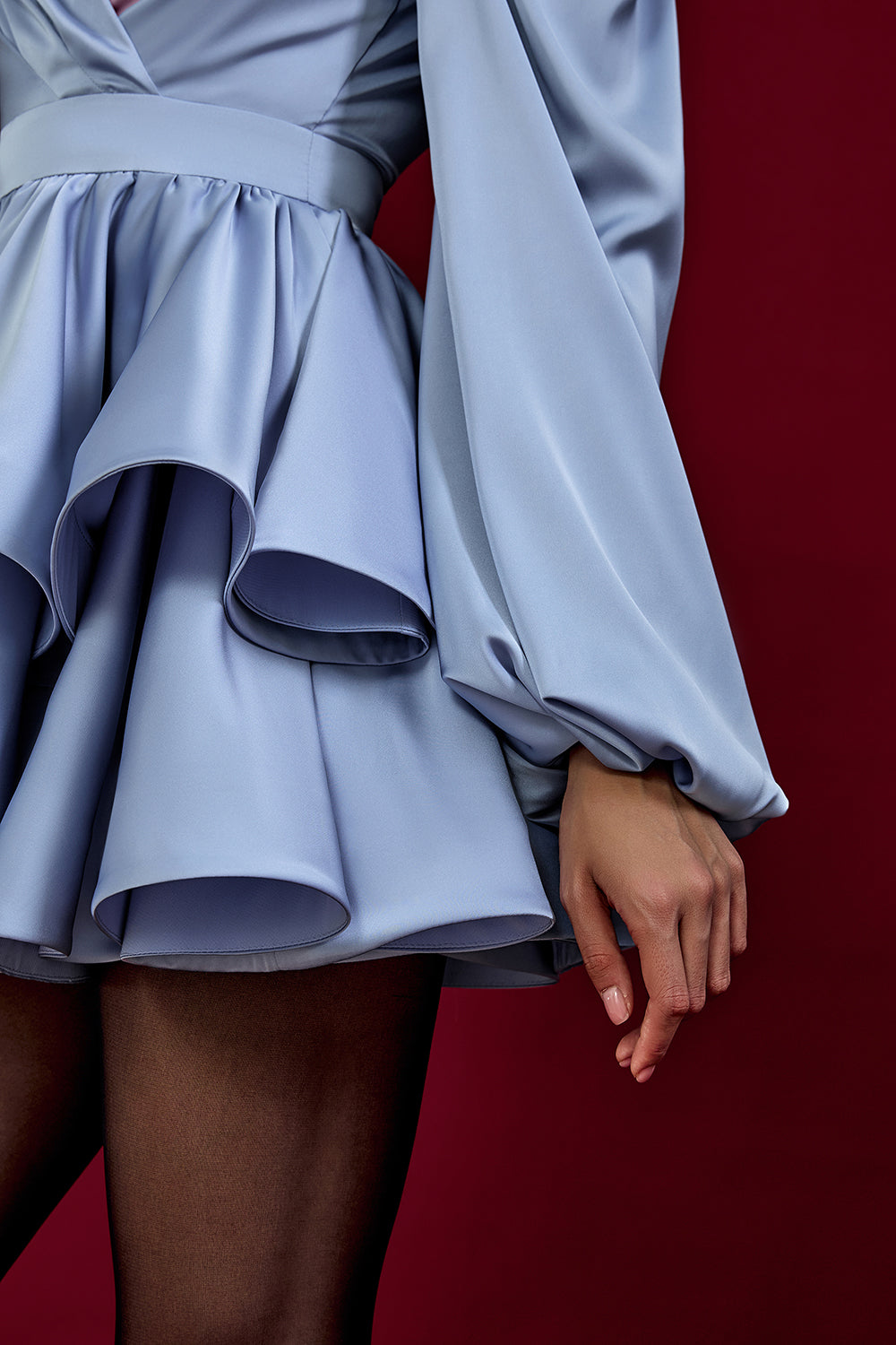Mini Dress with Ruffles