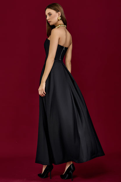 Wide-Leg Skirt Trousers