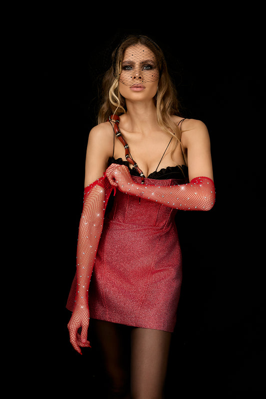 Corset Mini with Lace Accents