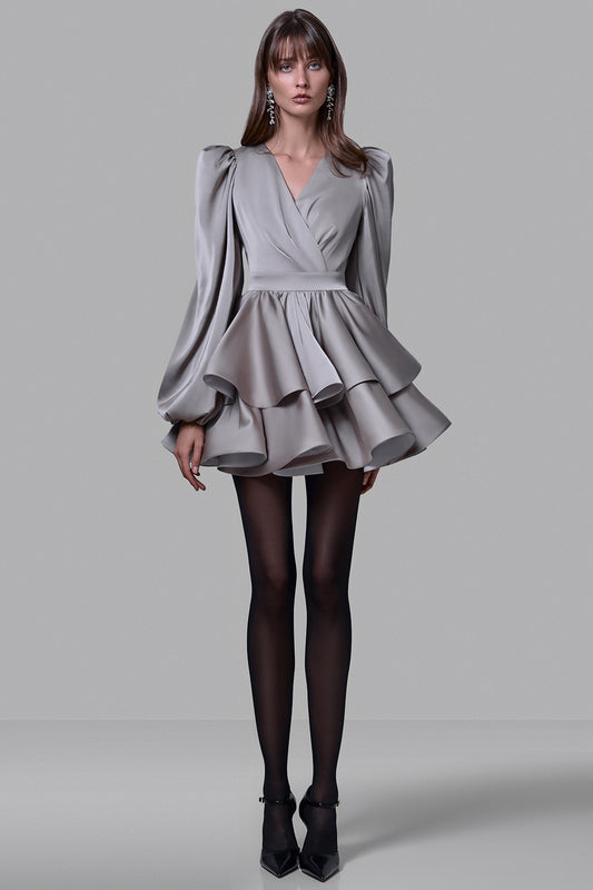 Mini Dress with Ruffles