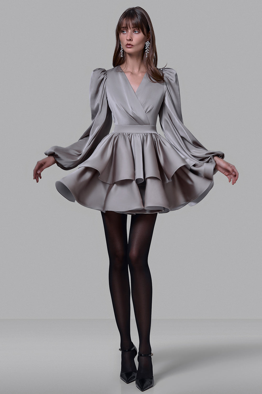 Mini Dress with Ruffles