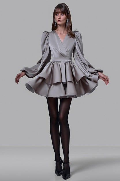 Mini Dress with Ruffles