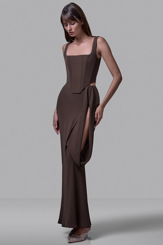 Asymmetric Maxi Skirt