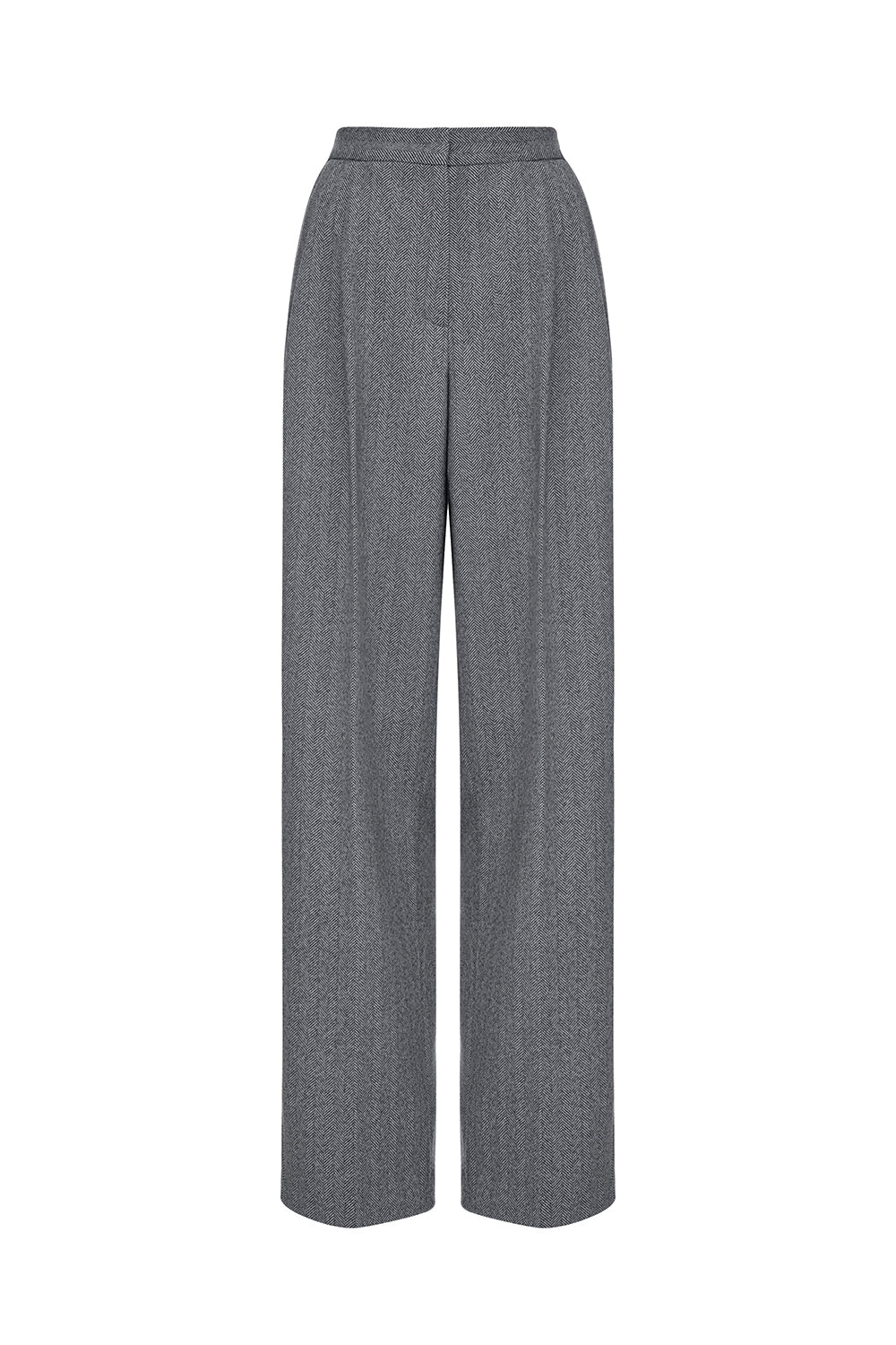 Structured Wide-Leg Trousers