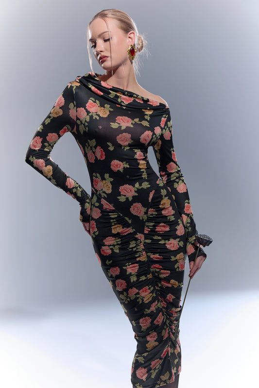 Midi Dress with Exclusive Print