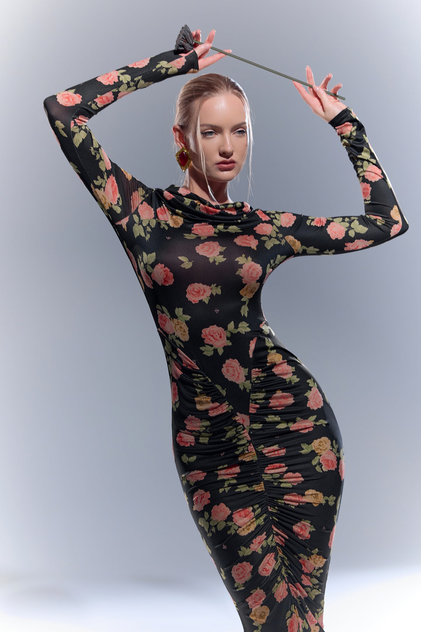 Midi Dress with Exclusive Print