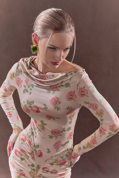 Midi Dress with Exclusive Print