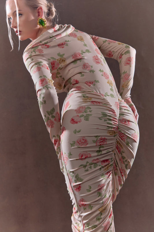 Midi Dress with Exclusive Print