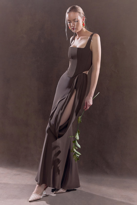 Asymmetric Maxi Skirt