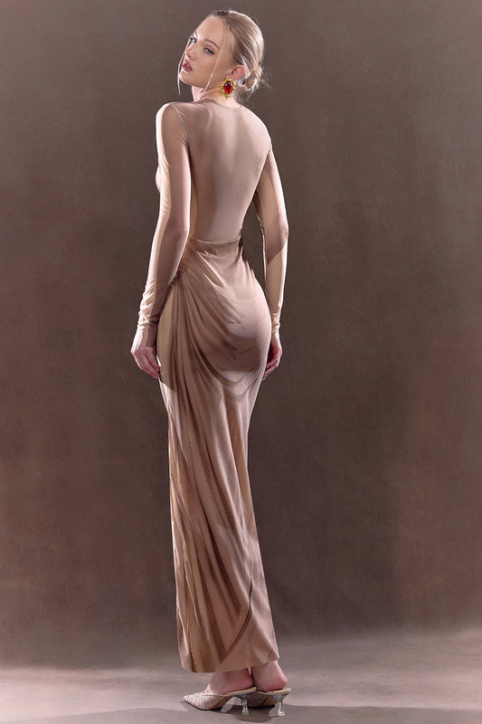 Midi Dress With a Painted Body Effect