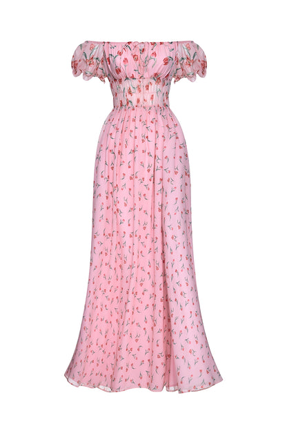 Off-Shoulder Ruffle Dress