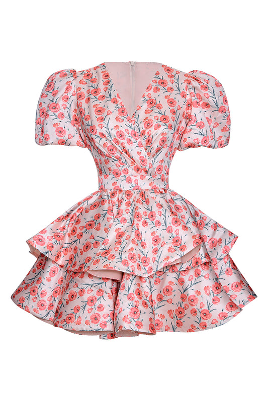 Voluminous Ruffle Dress
