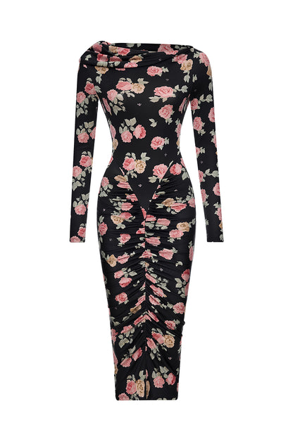 Midi Dress with Exclusive Print