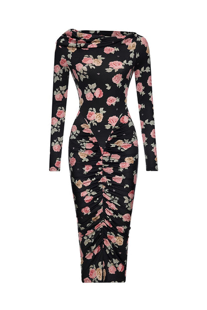 Midi Dress with Exclusive Print