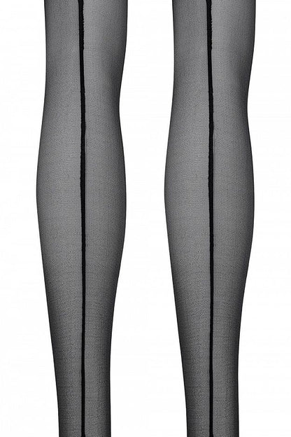 Sheer Tights with Back Seam
