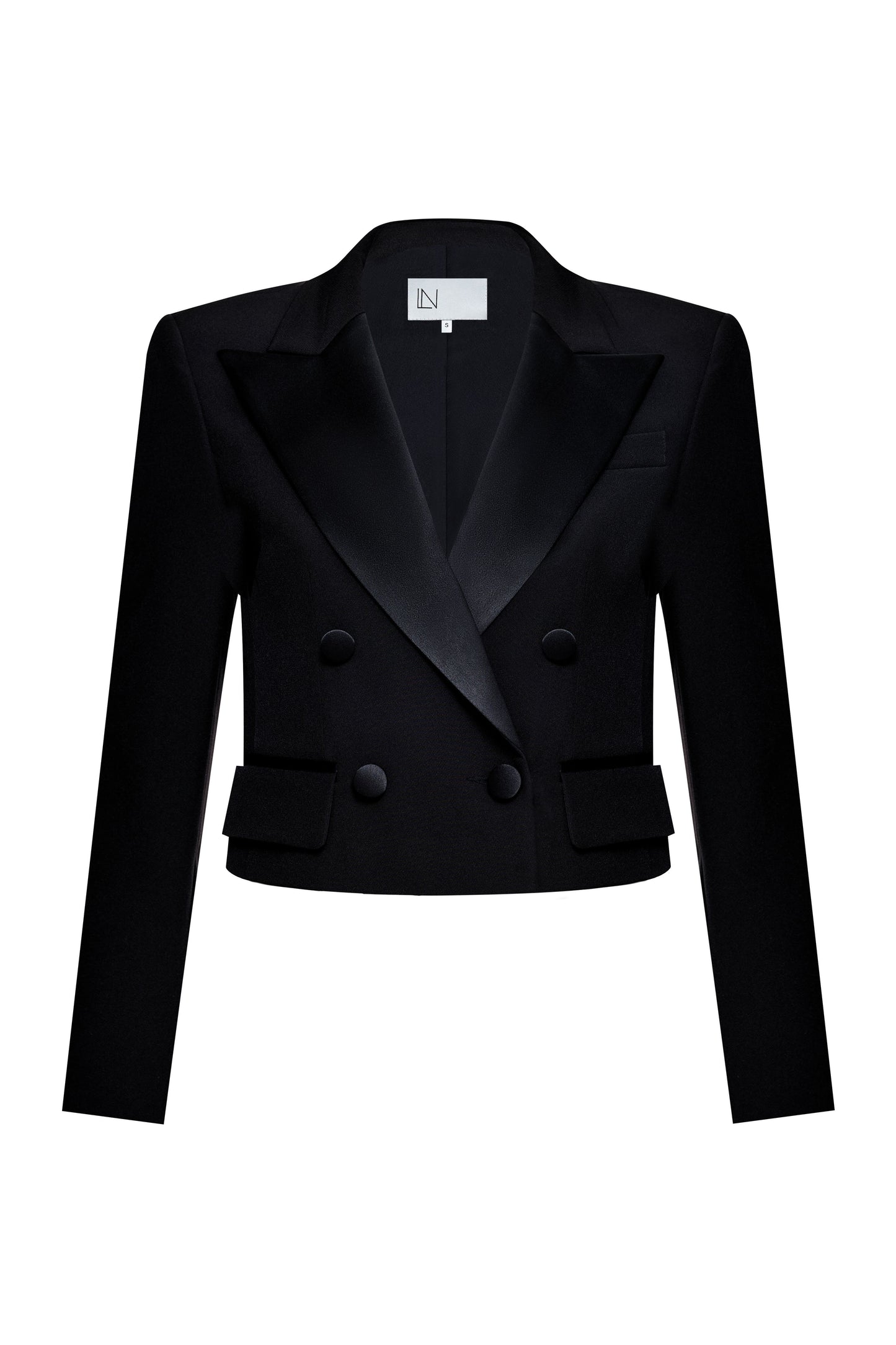 Short double-breasted jacket