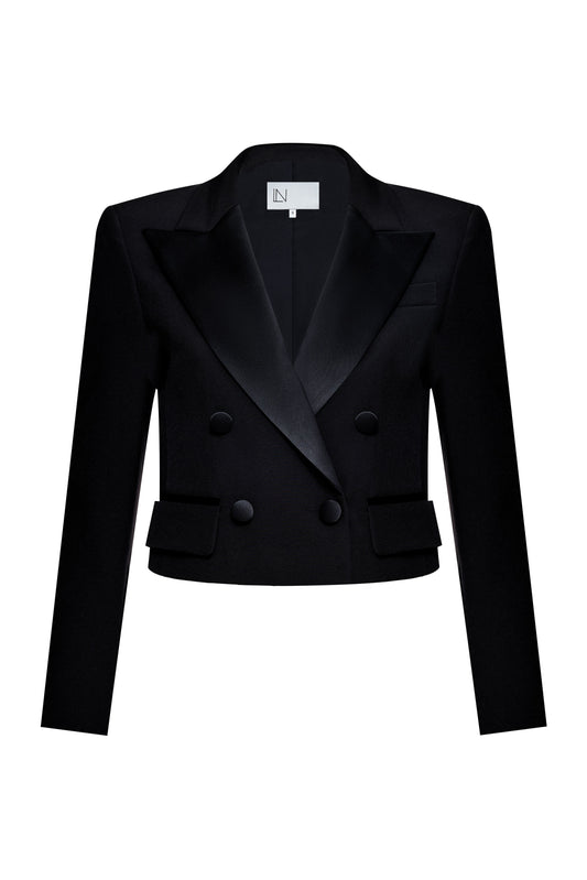 Short double-breasted jacket