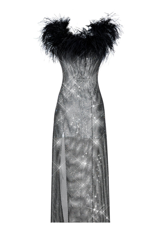 Crystal Feather Dress