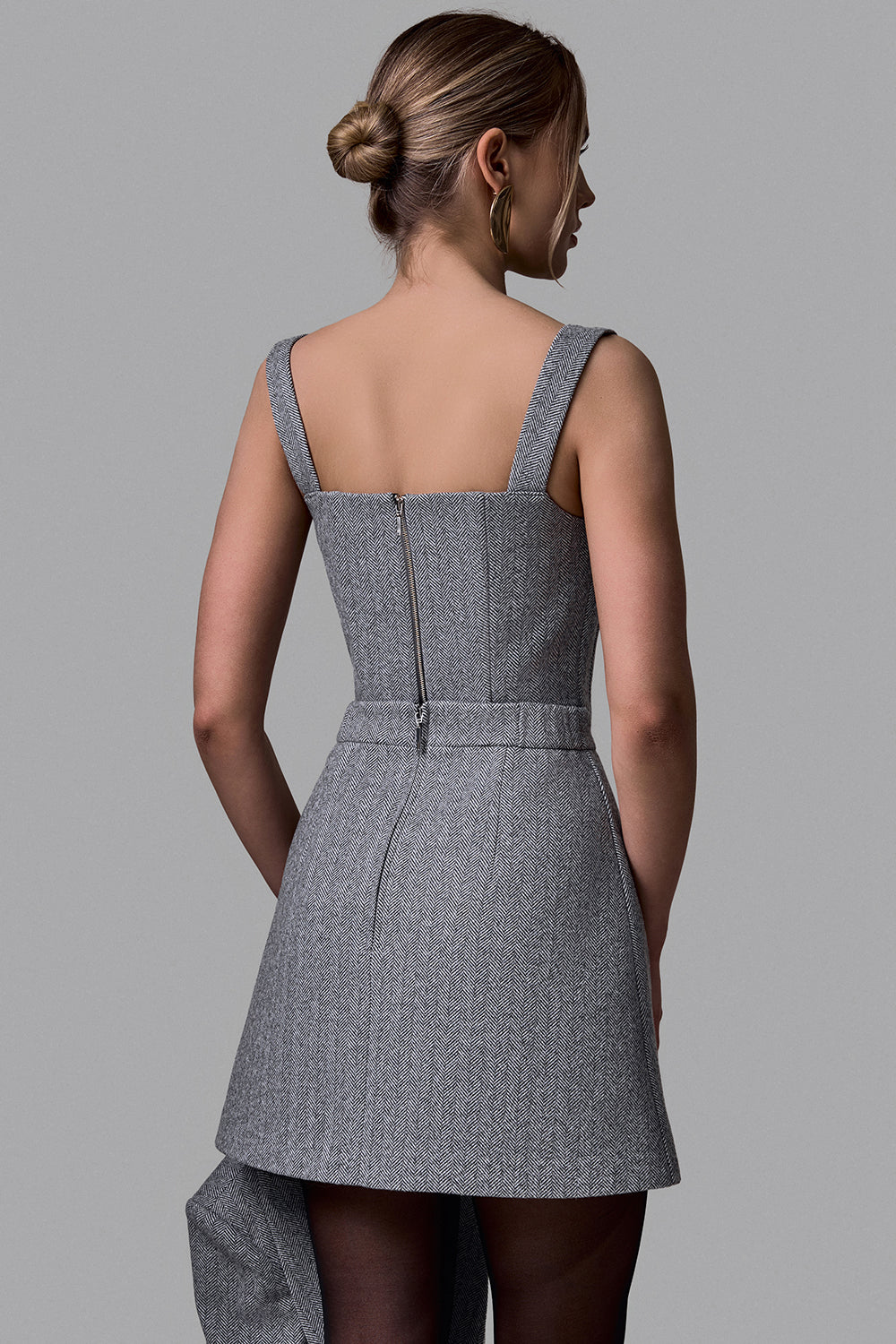 Elegant Tweed Corset Top