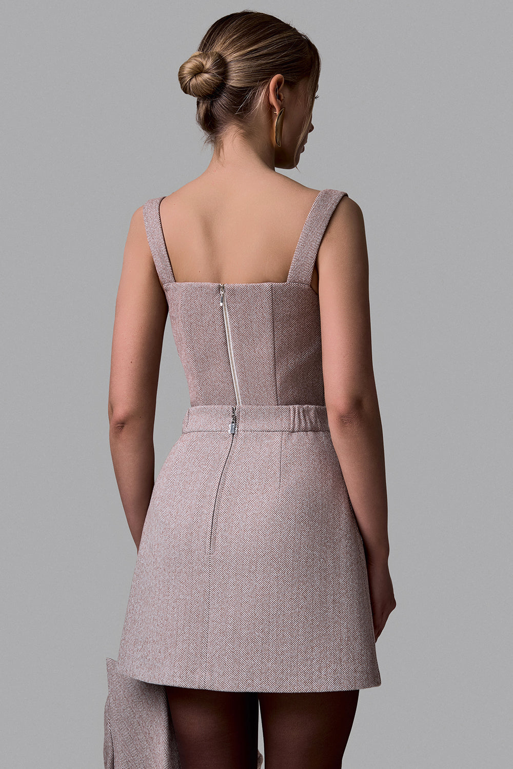 Elegant Tweed Corset Top