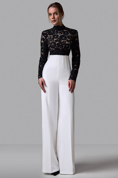 Lace High Neck Blouse