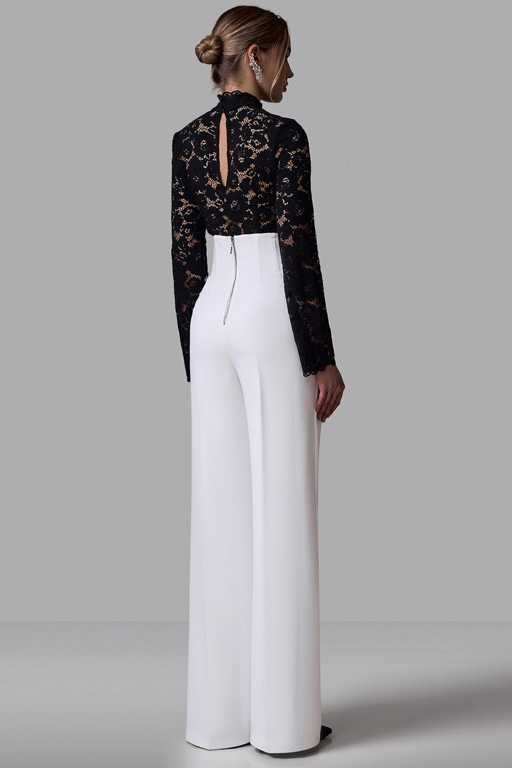 Lace High Neck Blouse