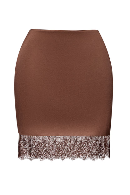 Skirt With Lace Trim