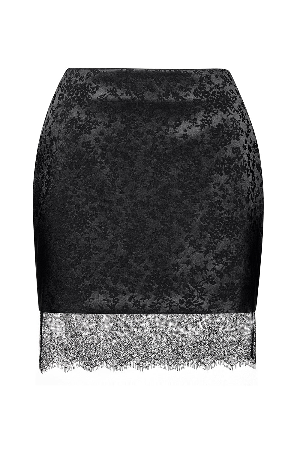 Skirt With Lace Trim