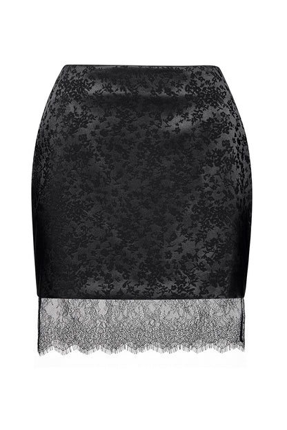 Skirt With Lace Trim