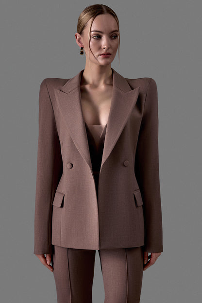 Double-Breasted Fitted Jacket