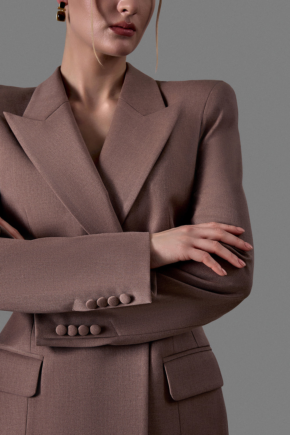 Double-Breasted Fitted Jacket