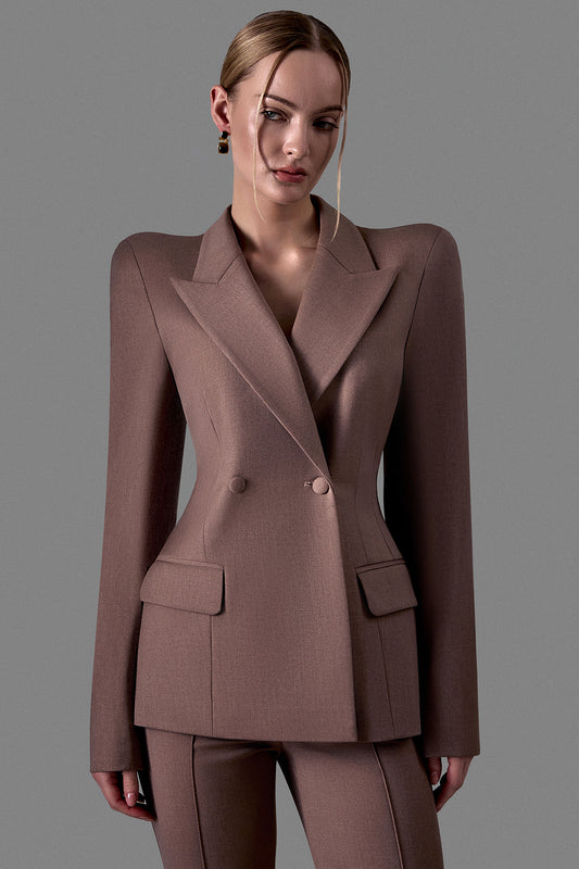 Double-Breasted Fitted Jacket