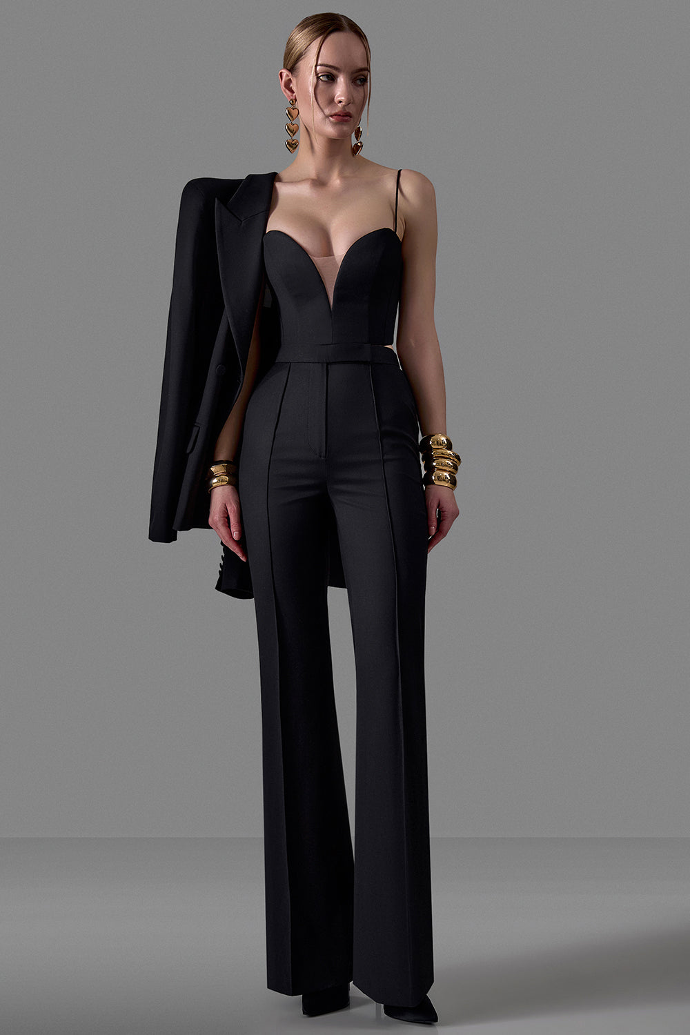 Corset With a Deep Neckline