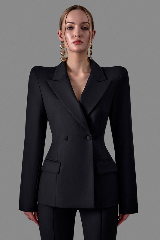 Double-Breasted Fitted Jacket