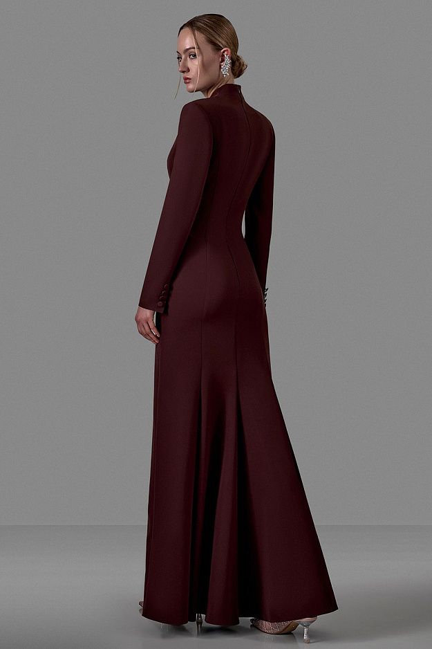 Long-Sleeve Maxi Dress