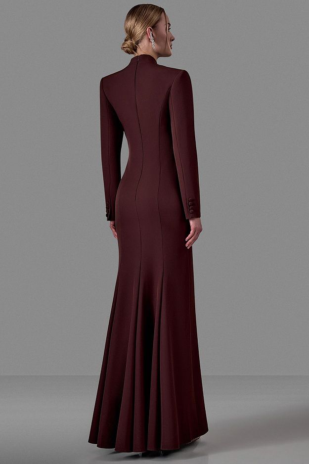 Long-Sleeve Maxi Dress