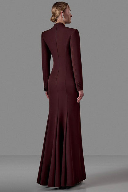 Long-Sleeve Maxi Dress